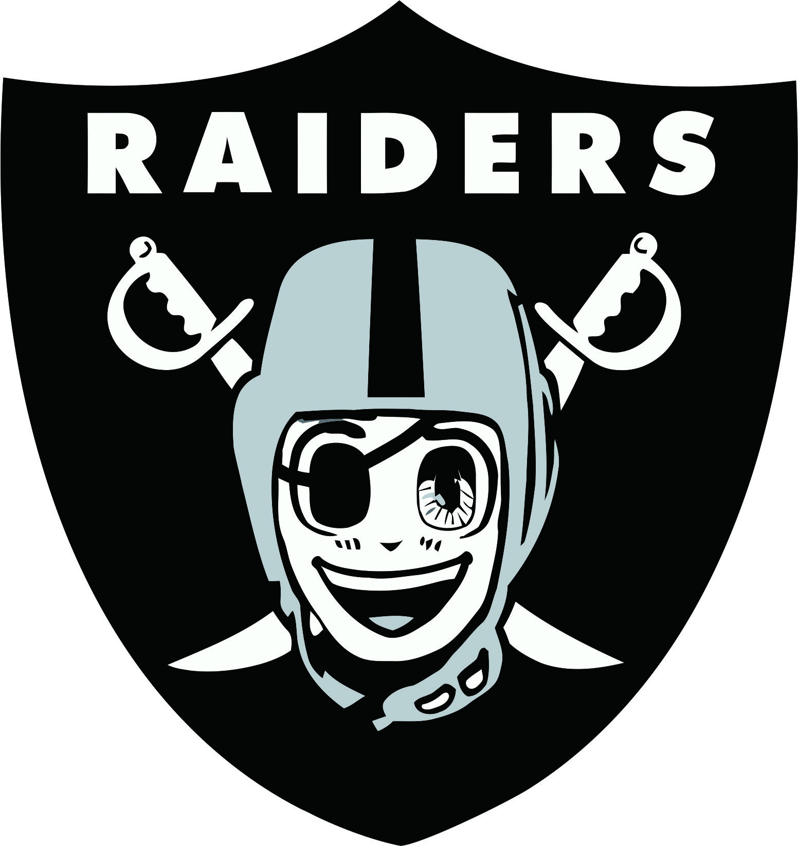 Oakland Raiders Anime Logo fabric transfer